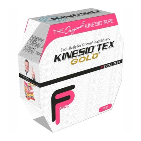 Kinesio® Tex Gold FP Kinesiology Tape, 2 X 34 Yds, Red, Bulk Roll